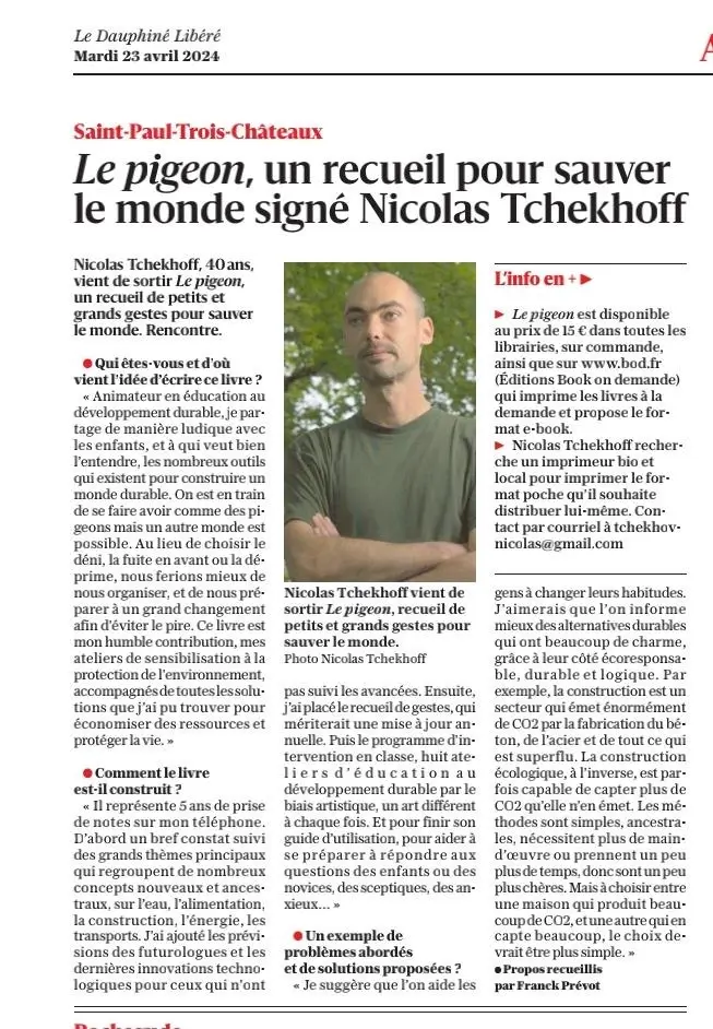 tribune presse le pigeon